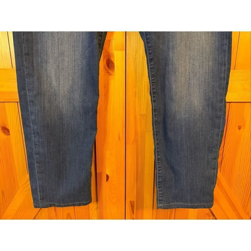 34 Heritage Jeans Mens 40 Blue COURAGE Mid-Rise Straight Leg Stretch Denim (6437